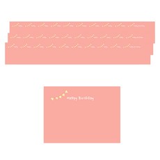 2Youngdesign 可愛的動物信封, 生日快樂花環, 100個