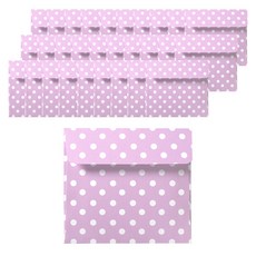 可愛迷你信封, 圓點紫, 100個