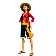 蒙奇D路飛可替換臉部公仔 紅色+海軍藍+黃色 BLC A269, 1個