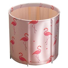 折疊式簡易1人用半身浴浴缸 70cm J58, 火烈鳥, 1個