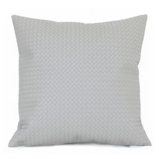 와다다샵 가죽 격자무늬 쿠션 커버 정사각형