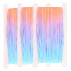 彩虹派對窗簾, 混合色, 3個