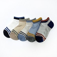Ruth Kids 兒童配色短筒踝襪 5雙組