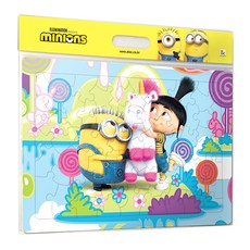 minions 小小兵 小小兵與安安的獨角獸世界底板拼圖 AL80-110, 1個, 80件