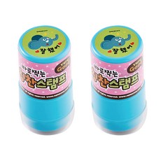 namecoco 稱讚印章 圓形 做得好, 紅色, 2個