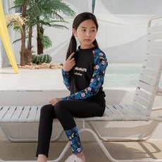 I am bebe 女童長袖防曬衝浪泳裝 3件組