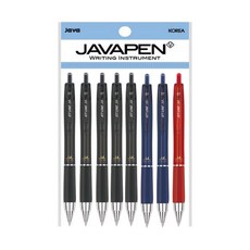 JAVAPEN Jetline M 低重心原子筆 0.7mm 黑色 5入 + 藍色 2入 + 紅色, 混合色, 1套