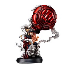 蒙奇D路飛 齒輪軟膠公仔 黑色+紅色+米色+白色 BLC A261, 1個