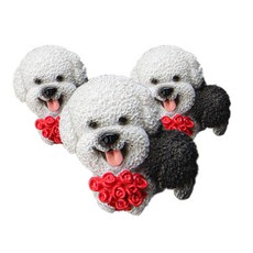 Watchdot狗狗冰箱磁鐵 3入, 貴賓犬