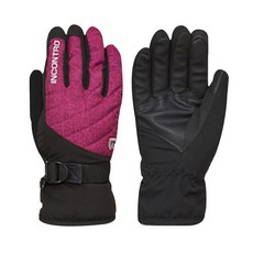 인콘트로 여성용 스마트 다운힐 스키장갑, 보라색, 1개