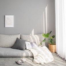 juho DECO 法式質感靠墊套, 灰色的