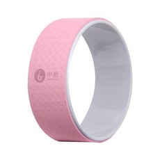 요가휠 요가링 스트레칭 마사지 롤러 백커브 베이직, 핑크, 1개