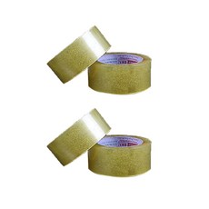 Grueteri朋友1 包裝用膠帶 黃色 透明, 4個