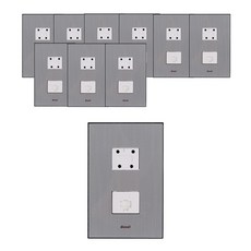 dosel BOB 東西線電話模塊 8p + 4p 銀色, 10個