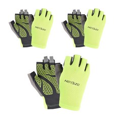 Moment戶外運動手套雙手穿戴 3入, 綠色