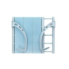 Hanttam工房 可調節長度層架曬衣架 藍色 S, 1個