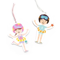 夏季包裝標籤 Bono 50p + May 50p 套組, 混色, 1套