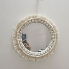 內部花邊扭曲圓鏡, 單色