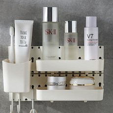 모티나 타공판 선반 세트 B, 화이트, 1개