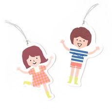 櫻桃Bonomei吊牌 2款, 混合顏色, 50套