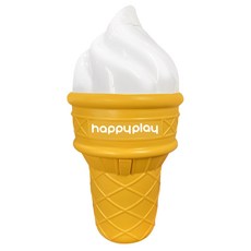 happyplay 霜淇淋造型泡泡棒 25ml, 香草口味