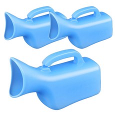 女用簡易尿壺 2000ml, 藍色, 3個