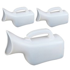 女用尿壺 1500ml, 白色的, 3個
