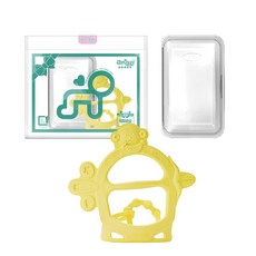 ange 手環固齒器 附收納盒, 黃色猴子款, 3個月以上, 1組