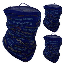 INCONTRO 防曬運動面罩, 深藍色 數碼款, 3個