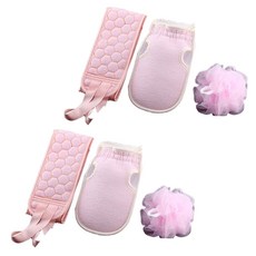 Popminds 沐浴淋浴毛巾3件組, 粉紅色, 2套