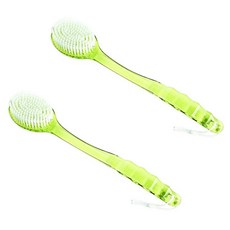 Pop Minds 淋浴沐浴長圓柄刷, 綠色, 2個, 1入