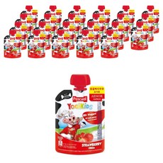 파스쿠알 요기키즈 요거트 80g, 딸기맛, 24개
