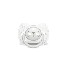 스와비넥스 휘게 프리미엄 실리콘 일자형 쪽쪽이, 위스커그레이, 2단계, 1개