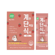 조인 딸기 계란단백질식사 분말 12p, 360g, 1개