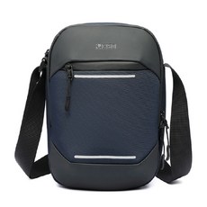 Hong Hong Market簡約牛津男士肩背包, 海軍藍