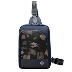 Hong Hong Market男款多功能肩背包, 海軍