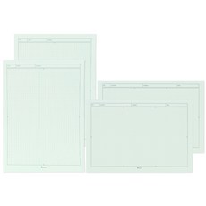 Bfancy B5每日便條紙 橫式2入 + 直式2入 組, 方格, 1套