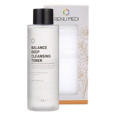 RENU MEDI Balance 深層清潔爽膚水 250ml + 棉 50p 套組, 1套