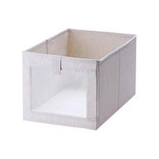 多用途衣物收納箱 L號, 白色的, 1個