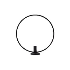 DPOWER SHOP Belit圓形燭台 L A0039, 黑色