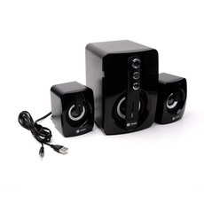 G-GOON 2.1聲道有線USB音箱, GSP-270, 黑色的