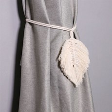 Garden Love 馬克拉姆窗簾固定綁帶, 象牙白, 2個