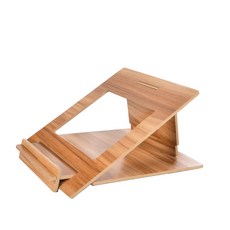 오제 노트북 목조 거치대, 오크, 1개