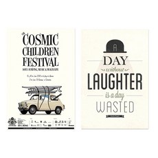 Block Mart 復古字母帆布畫 汽車 + 隨機出貨