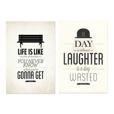 블럭마트 레트로 레터링 캔버스 그림 벤치 + 랜덤발송