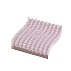 물결 디저트 트레이, 핑크, 1개