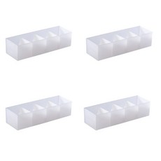 現代白色抽屜分隔儲物盒小, 4個