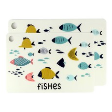 Kara Fish雙面砧板 2件組, 混色