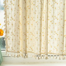 Ruby Coco 雛菊小窗遮光窗簾 穿孔式, 混合色