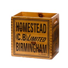 寄宿家庭木製儲物箱 29.5 x 20 x 29.5cm, 單色, 1個